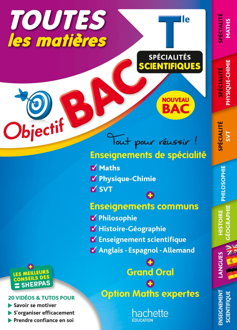 Objectif Bac 2024 - Term Spécialités scientifiques Toutes les matières - Rousseau Philippe, Salaun Michael, Veyrier-Milan Véronique, Zardet Sébastien, Binz Pierre, GUILLAUMIN Geneviève, Renard Claudine, Réjaud Luc, Rey-Nony Marie-Pierre, Cauchois Maxime, 