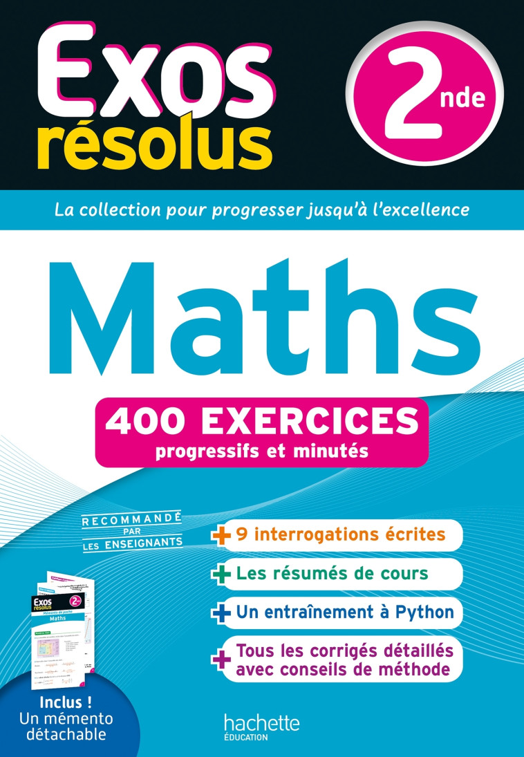 Exos Résolus - Maths 2nde - Misset-Rocherolle Lydia, Belarbi Marie-Andrée, Bernigole Vincent, VERDIER Gwenola - HACHETTE EDUC