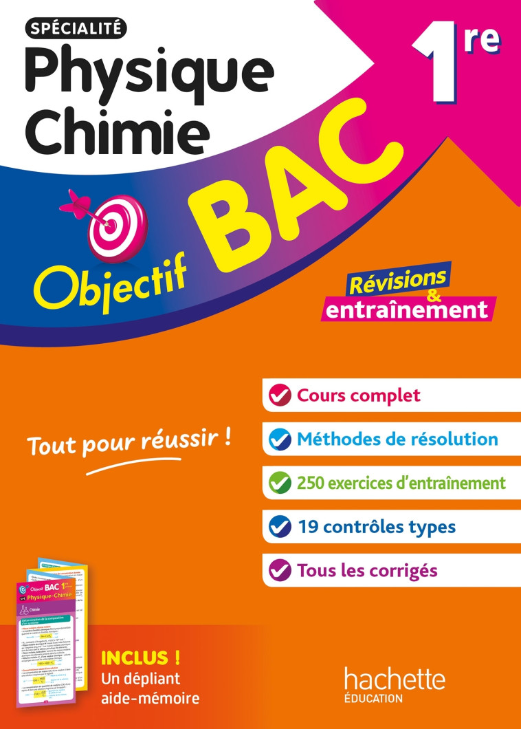 Objectif BAC 1re spécialité Physique Chimie - Ramon Anne Laure, Barde Nathalie, Barde Michel, La Piana Antoine, Ferranti Fabrice, Garrabos Laurent - HACHETTE EDUC