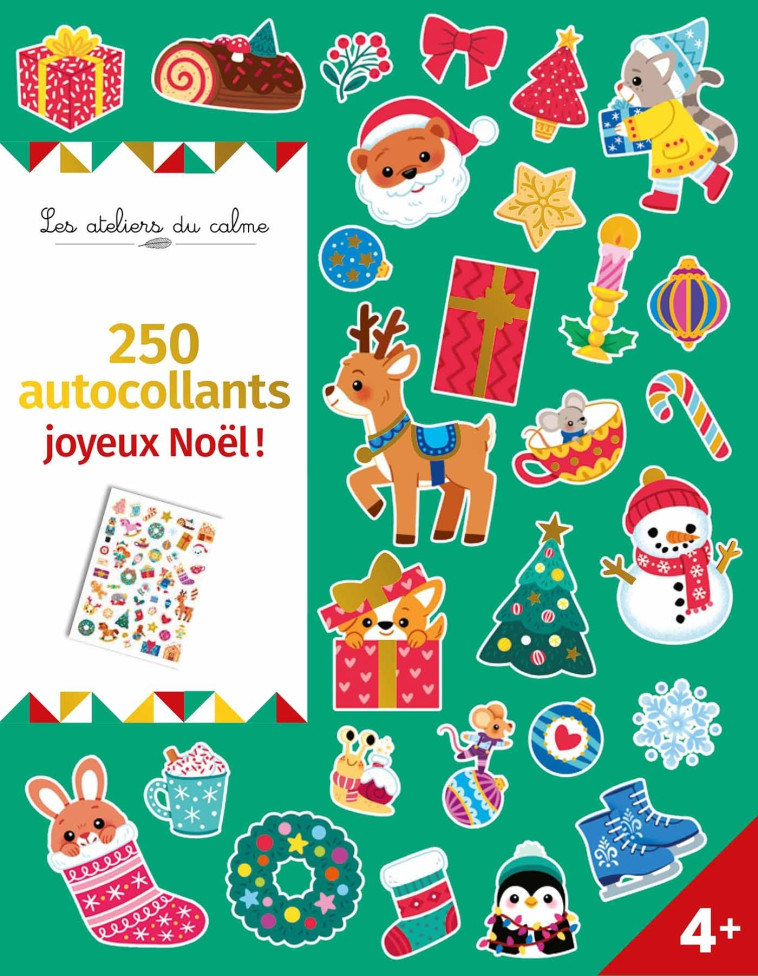 250 autocollants Joyeux Noël ! - Fabre Léa - DEUX COQS D OR