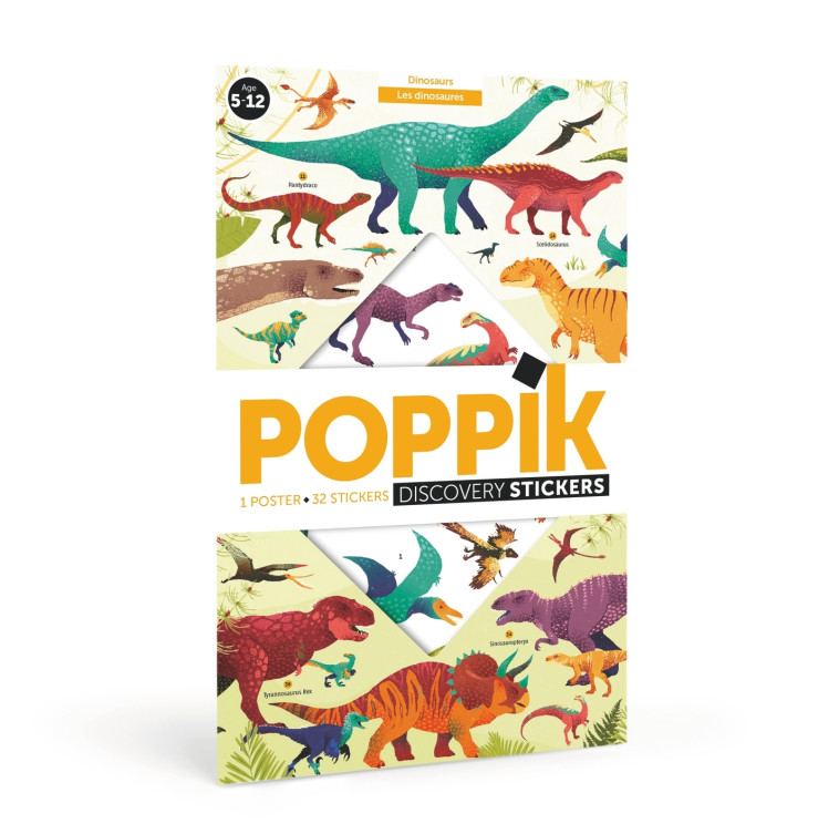 Poppik Les dinosaures - Dupont Clémence, Poppik Poppik - BAYARD JEUX