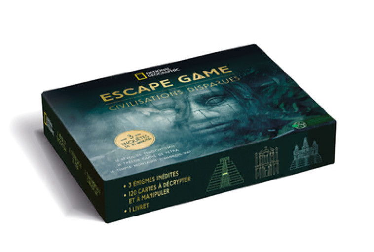 Escape game - Civilisations disparues - Collectif Collectif - NATIONAL GEOGRA