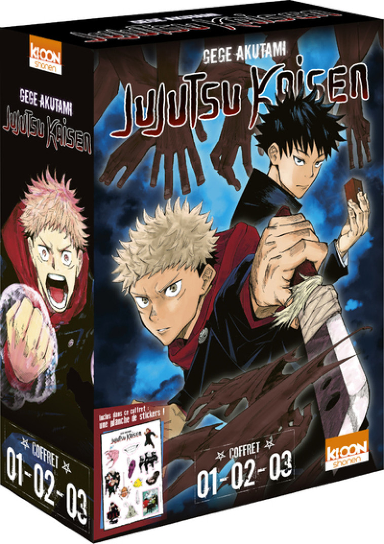 Coffret Jujutsu Kaisen vol. 1 à 3 - AKUTAMI GEGE - KI-OON