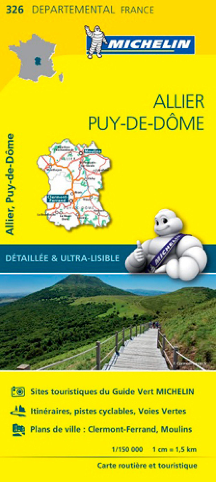 Carte Départementale Puy-de-Dôme, Allier - XXX - MICHELIN