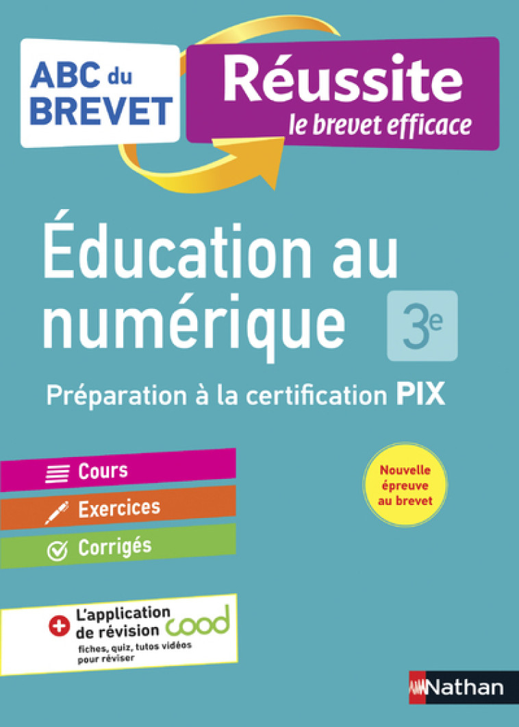 ABC Brevet Réussite - Education au numérique PIX 3e - Girardeau Gaëlle - NATHAN