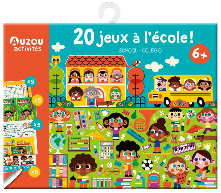 MA POCHETTE DE JEUX - 20 JEUX À L'ÉCOLE - Pintachan Pintachan, Pintachan  - AUZOU