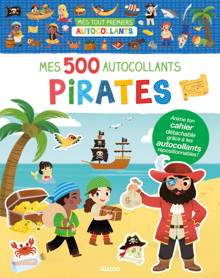 MES TOUT PREMIERS AUTOCOLLANTS - 500 AUTOCOLLANTS - LES PIRATES - Wu Yi-hsuan - AUZOU