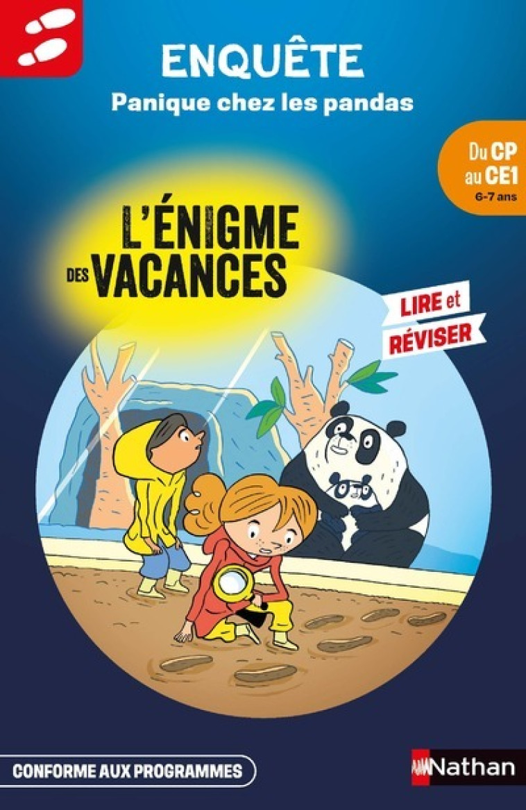 Enigmes des Vacances CP-CE1 Panique chez les pandas - Aubrun Claudine, Duquesne Vincent, Audoin Laurent - NATHAN