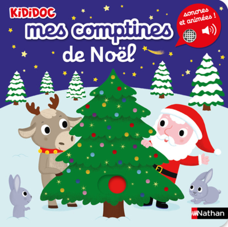 Mes comptines de Noël - Kididoc - Choux Nathalie, Raoux Morgane - NATHAN