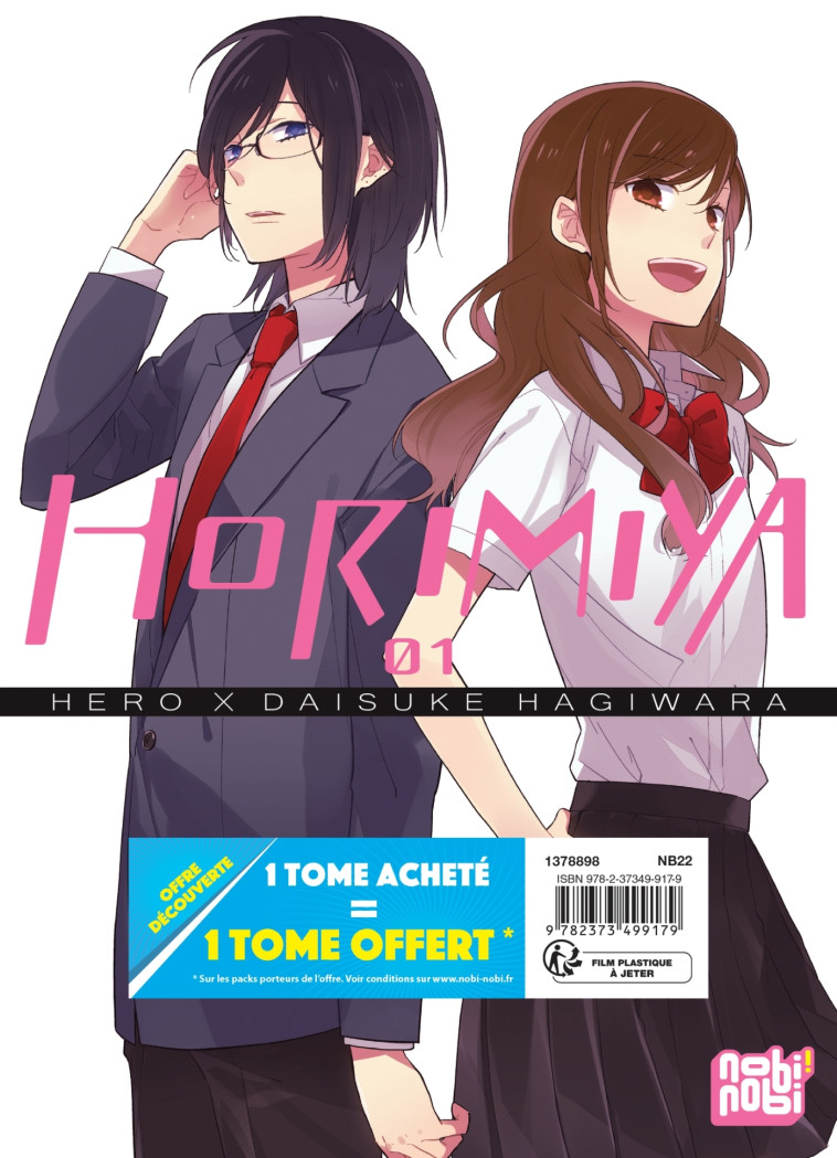 Horimiya Pack Offre Découverte T01 et T02 - Hagiwara Daisuke, HERO HERO - NOBI NOBI