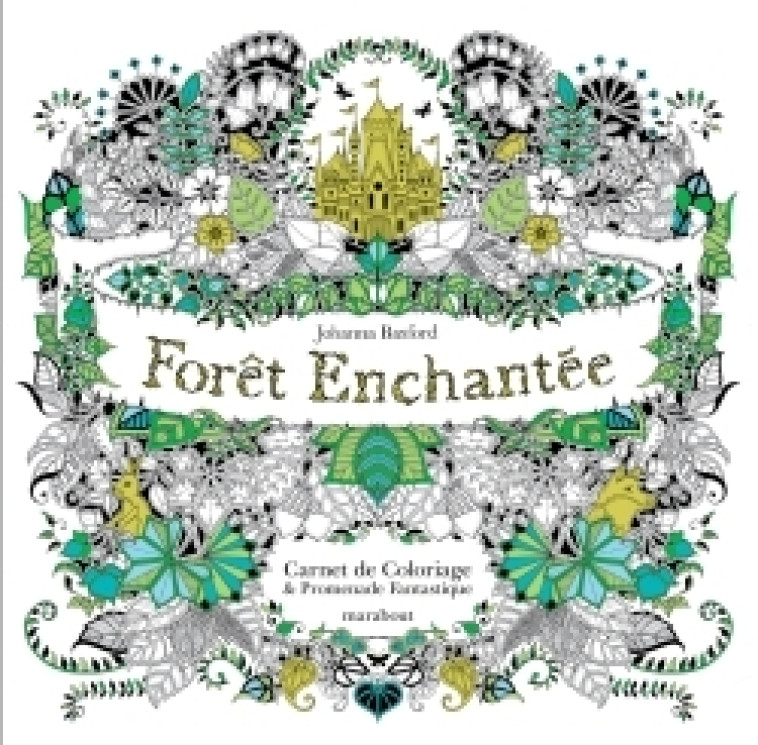 Forêt enchantée - Carnet de coloriage et Chasse au trésor antistress - Basford Johanna - MARABOUT