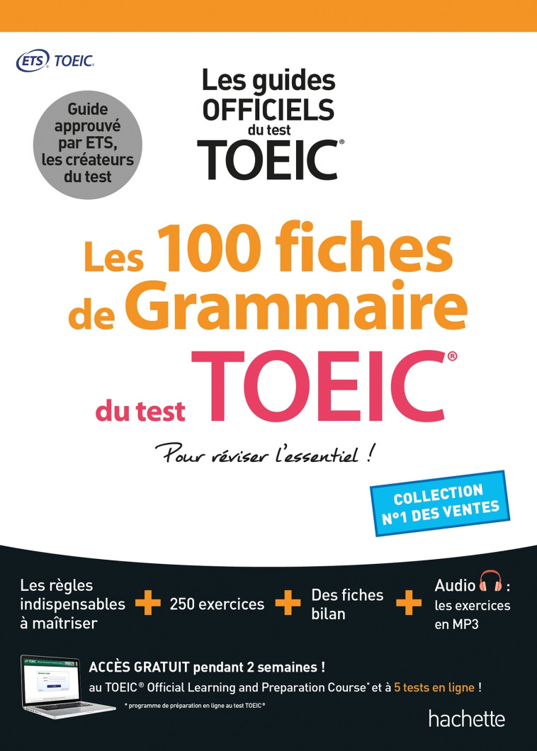 Les 100 fiches de grammaire du test TOEIC® (conforme au nouveau test TOEIC) -   - HACHETTE EDUC