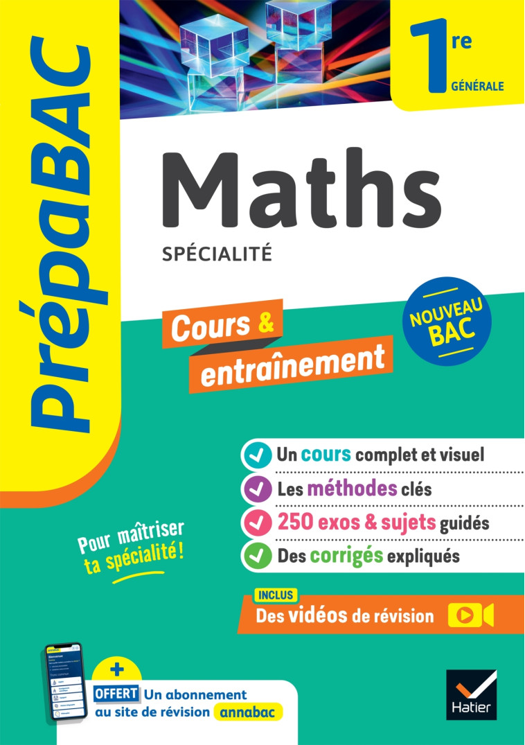 Prépabac - Maths 1re générale (spécialité) - Abadie Michel, Meyer Annick, Picchiottino Jean-Dominique, Salmon Martine - HATIER