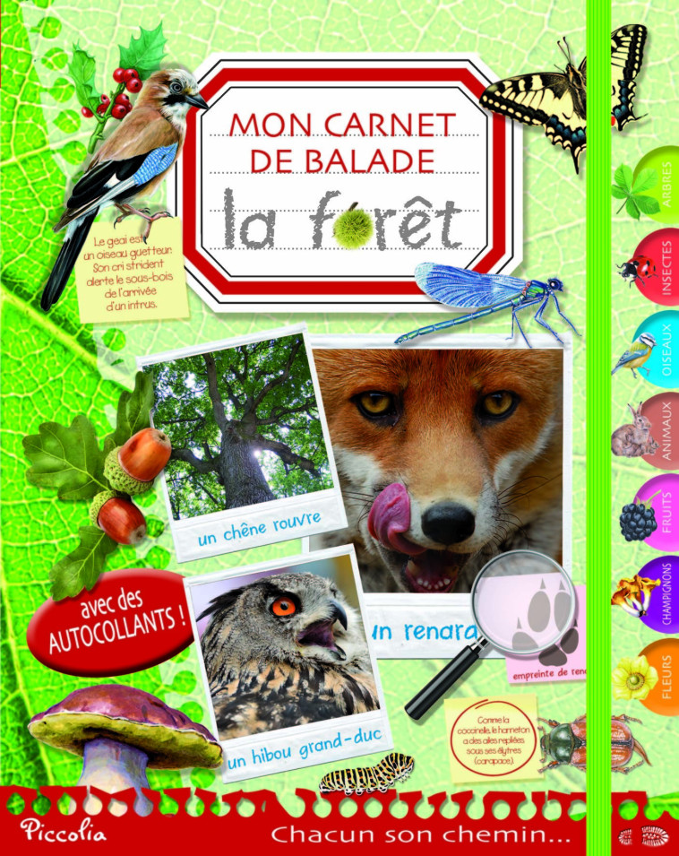 La forêt, mon carnet de balade  - Collectif  - PICCOLIA