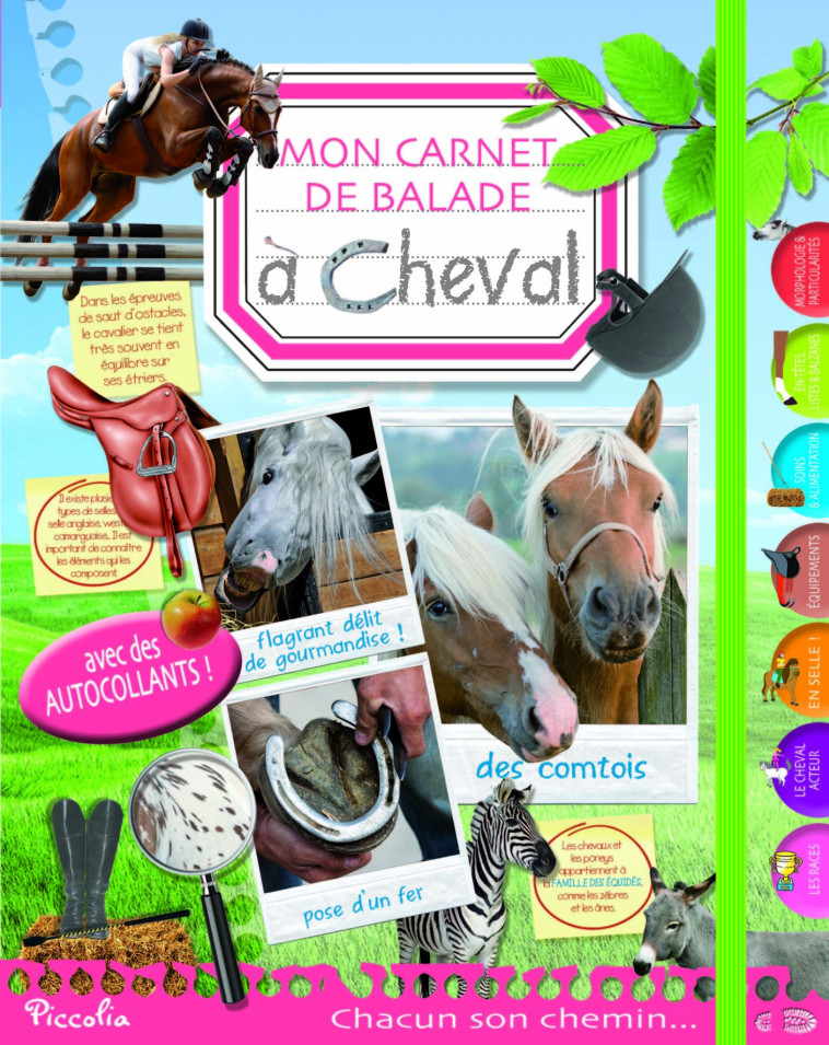 A cheval, mon carnet de balade  - Collectif  - PICCOLIA