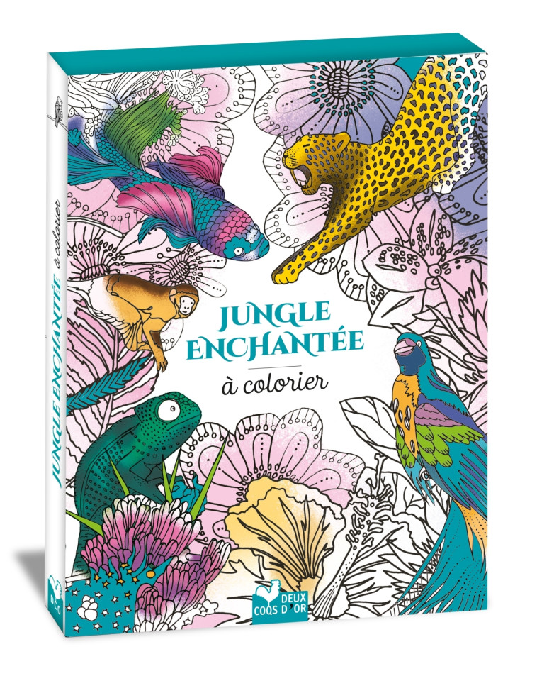 Jungle enchantée à colorier - Pattern Lucille - DEUX COQS D OR