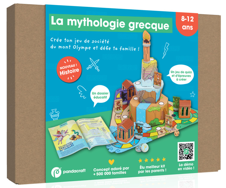 La mythologie grecque - Kit ludo-éducatif 8-12 ans - COLLECTIF - PANDACRAFT