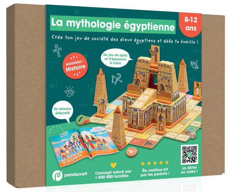 La mythologie égyptienne - Kit ludo-éducatif 8-12 ans - COLLECTIF - PANDACRAFT