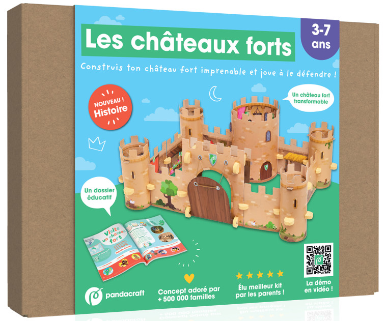 Les châteaux forts - Kit ludo-éducatif 3-7 ans - COLLECTIF - PANDACRAFT