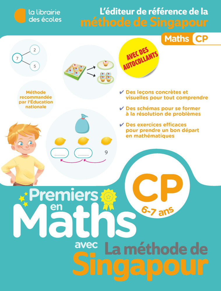 Premiers en maths - Méthode de Singapour CP - COLLECTIF - LIB DES ECOLES