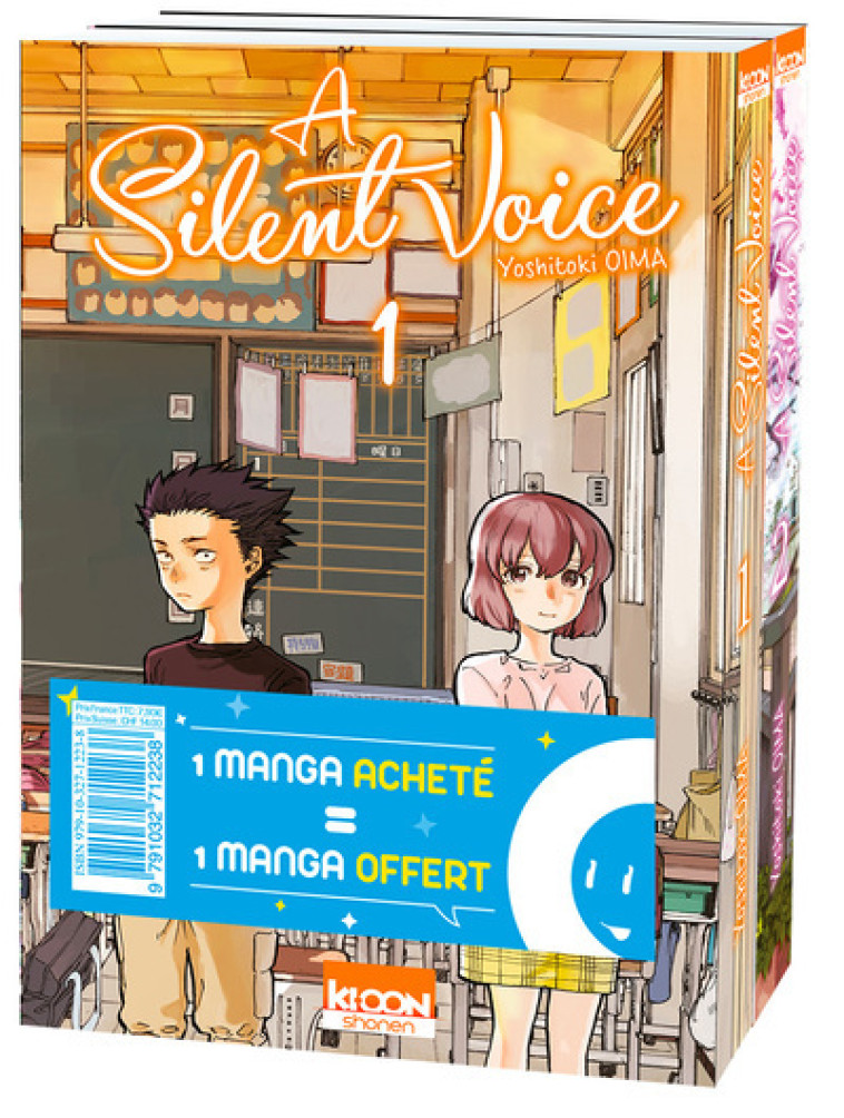 Pack offre découverte A Silent Voice T01 & T02 - Oima Yoshitoki - KI-OON