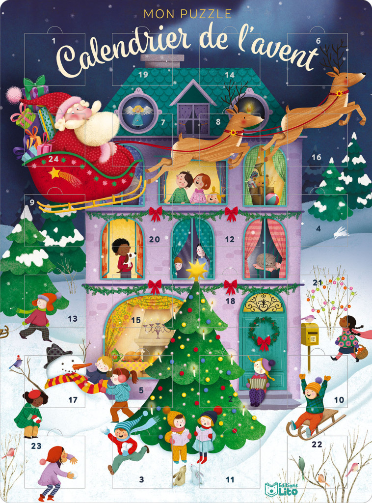 PUZZLE CALENDRIER DE LAVENT - XXX - LITO