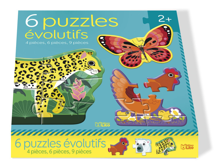 MA GRANDE BOITE PUZZLE ANIMAUX - XXX - LITO