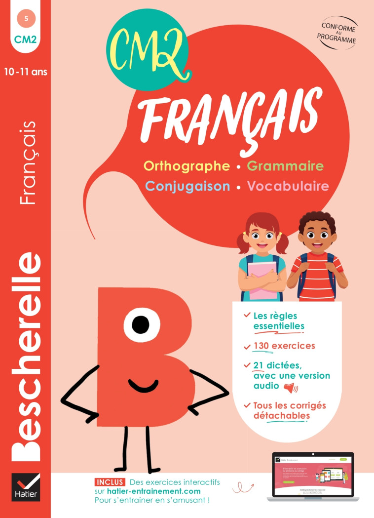 Bescherelle - Mon cahier d'entraînement en Français CM2 - 10 ans - Gau Catherine - HATIER