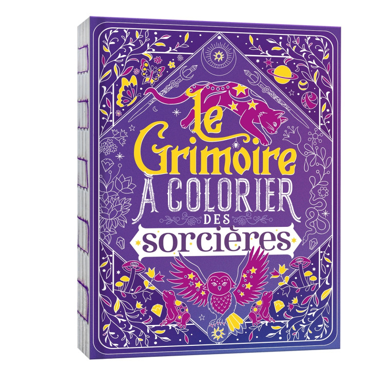 Le grimoire à colorier des sorcières - FILIPCZAK Sylwia - DEUX COQS D OR