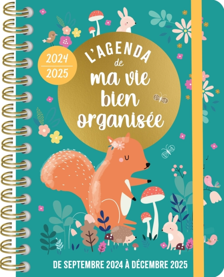 L agenda de ma vie bien organisée sept. 2024- déc. 2025 16 mois grand format - Yolande SIX - 365 PARIS