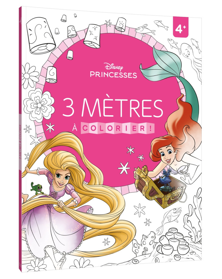 DISNEY PRINCESSES - 3 mètres à colorier - Frise à déplier (4+) - COLLECTIF - DISNEY HACHETTE