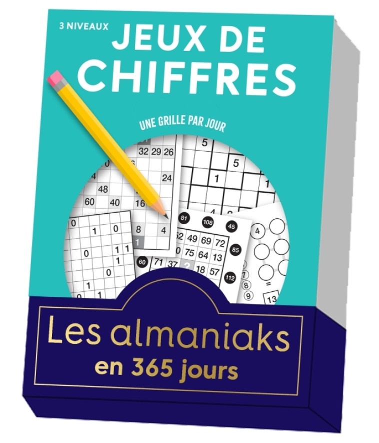 Almaniak Jeux de chiffres, une grille de jeux par jour - COLLECTIF - 365 PARIS