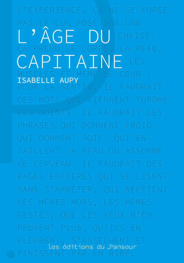 L'âge du Capitaine - Isabelle Aupy - PANSEUR