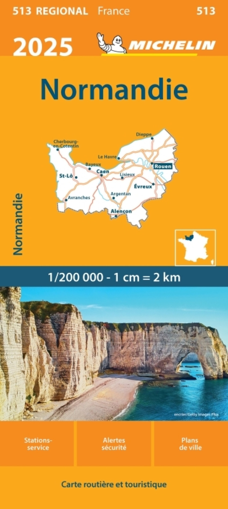 Carte Régionale Normandie 2025 - XXX - MICHELIN