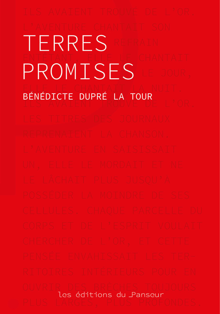 Terres Promises - Bénédicte Dupré la Tour - PANSEUR