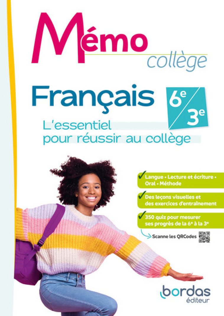 MEMO COLLEGE - FRANCAIS - 2023 - CAHIER - ELEVE - EGGER/NUGNES - BORDAS