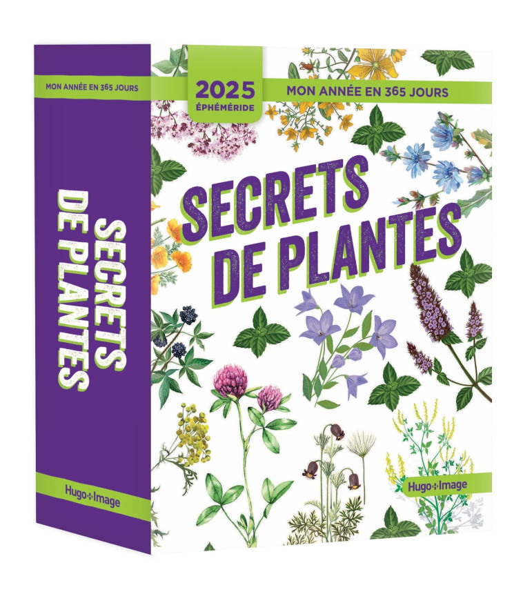 Mon année en 365 jours - 2025 - Secrets de plantes - COLLECTIF - HUGO IMAGE