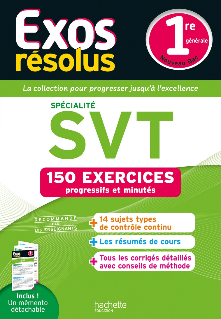 Exos résolus spécialité SVT 1re - Patrice Delguel, Nathalie Fabien - HACHETTE EDUC