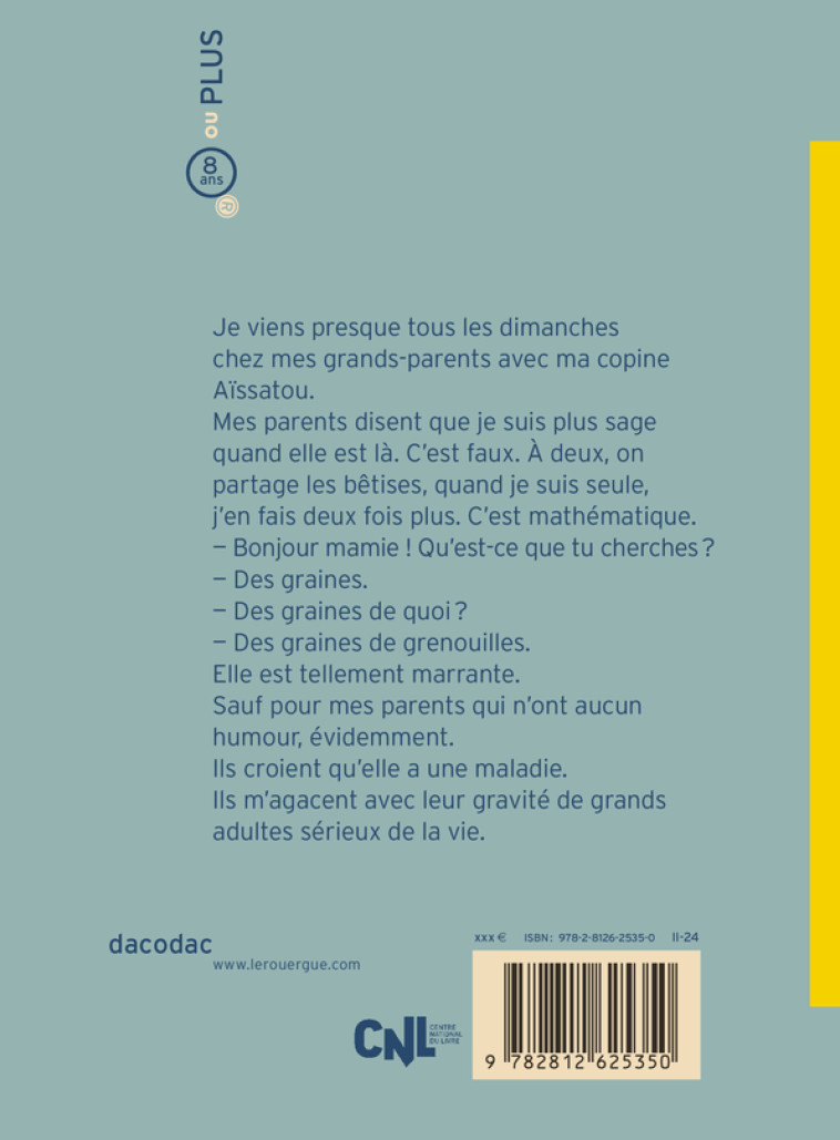 Mon chien, mamie et les graines de grenouilles - DUVAL/DUTERTRE - ROUERGUE