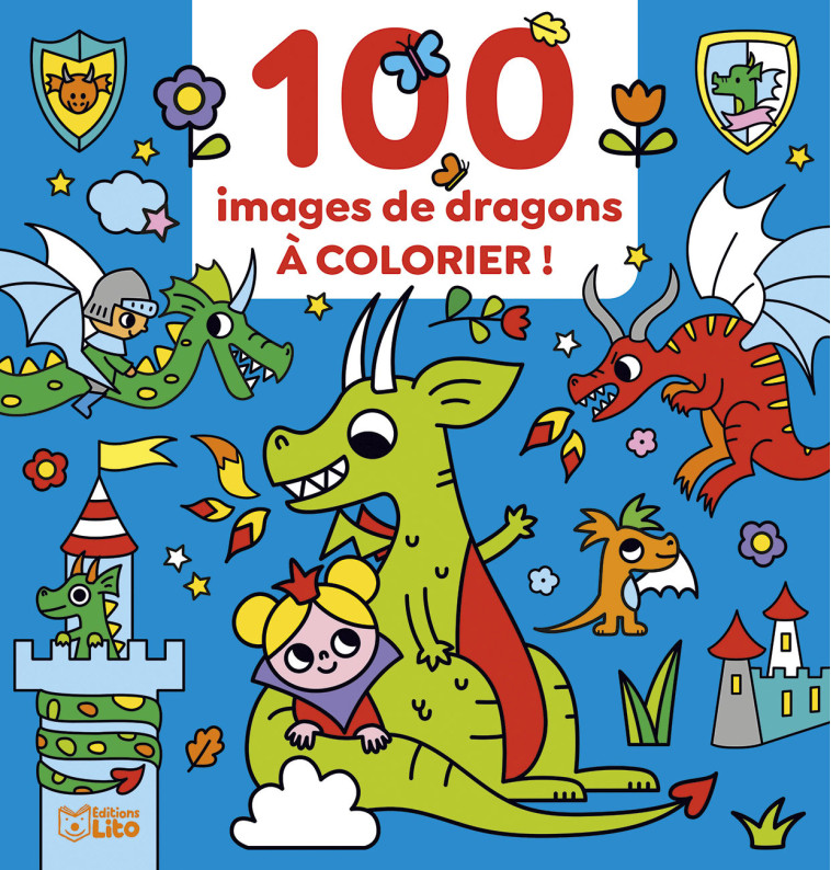 100 IMAGES A COLORIER DRAGON - JACQUE ISABELLE - LITO