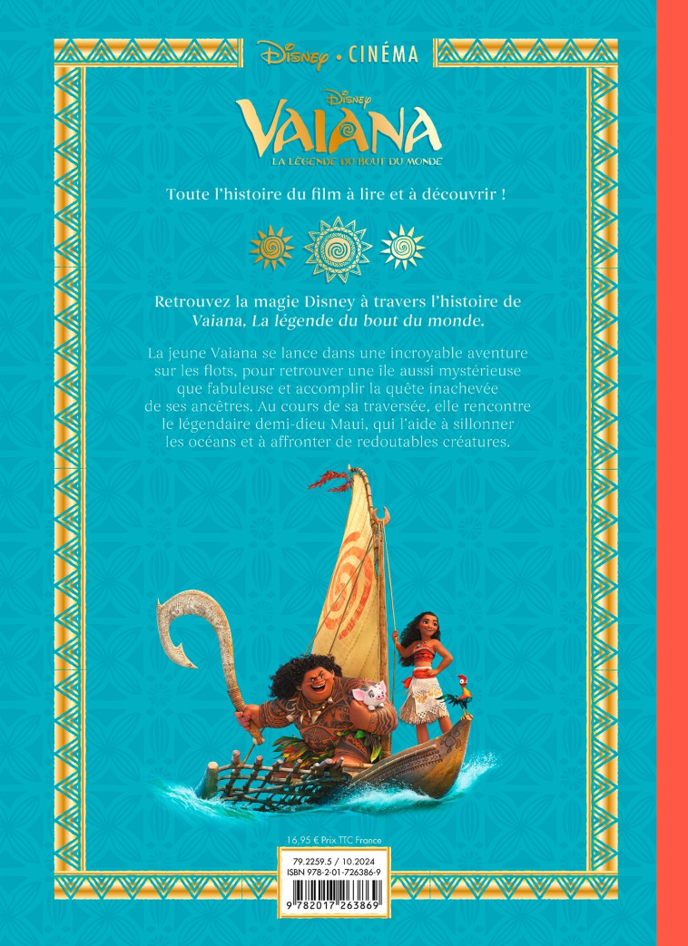 VAIANA - Disney Cinéma Deluxe - L'histoire du film - Disney Princesses - XXX - DISNEY HACHETTE