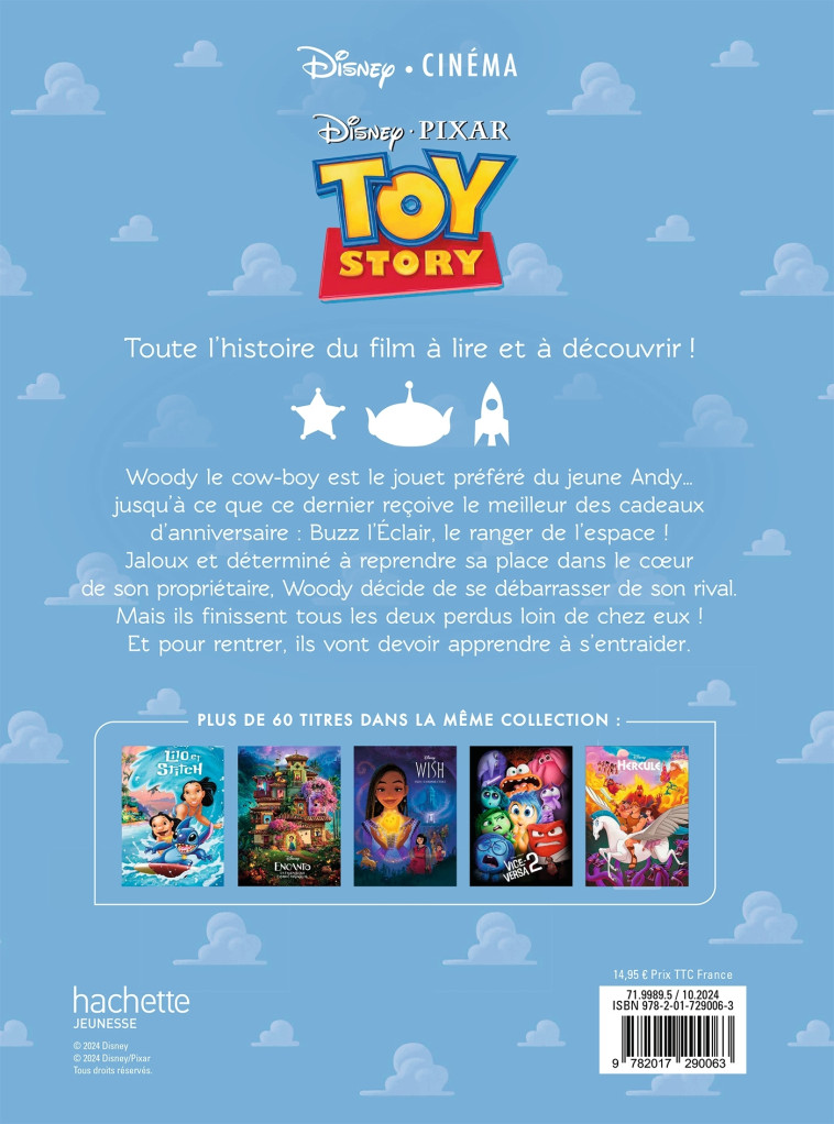 TOY STORY - Disney Cinéma - L'histoire du film - Disney Pixar - XXX - DISNEY HACHETTE