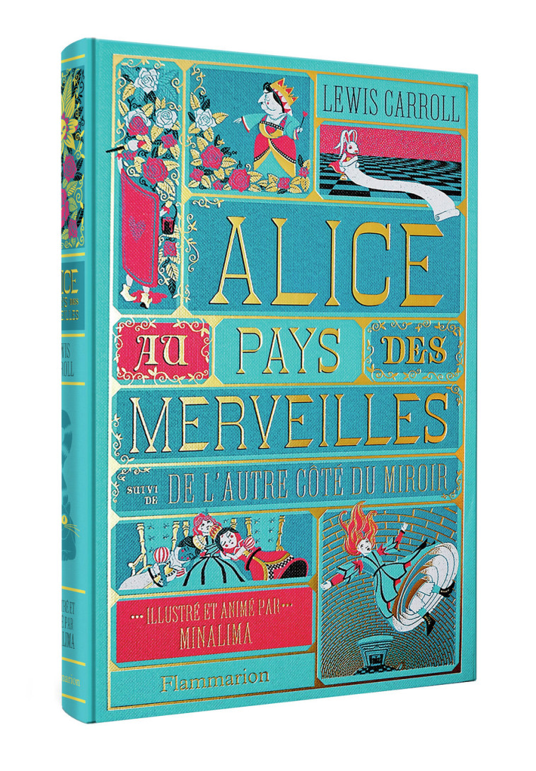 Alice au Pays des Merveilles suivi de L'autre côté du miroir - Lewis Carroll,  Minalima - FLAM JEUNESSE