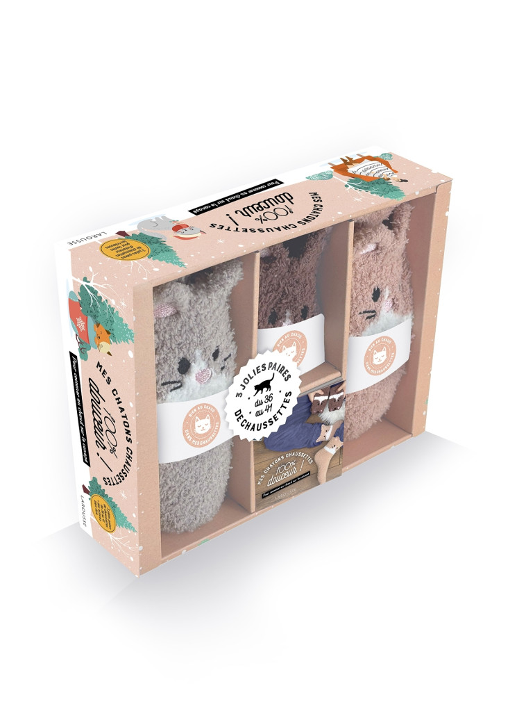 Coffret Mes chatons- chaussettes - COLLECTIF - LAROUSSE