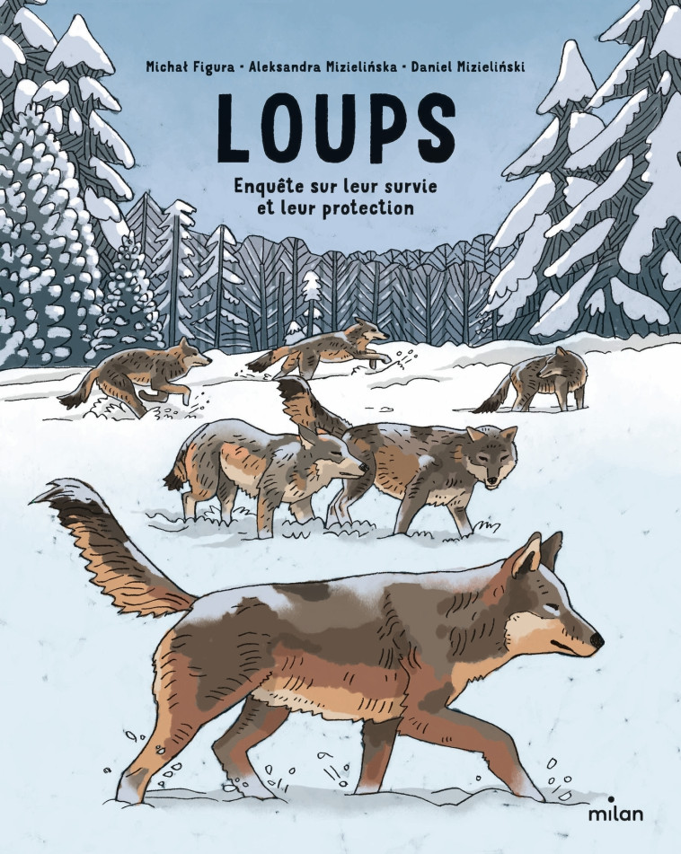 Loups : enquête sur leur survie et leur protection - Aleksandra et Daniel Mizielinski, Michal Figura, Lydia Waleryszak - MILAN