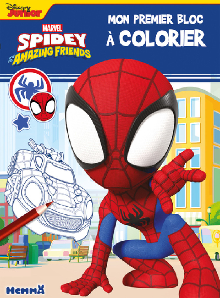 Marvel Spidey and his amazing friends - Mon premier bloc à colorier - Collectif Collectif,  Collectif - HEMMA