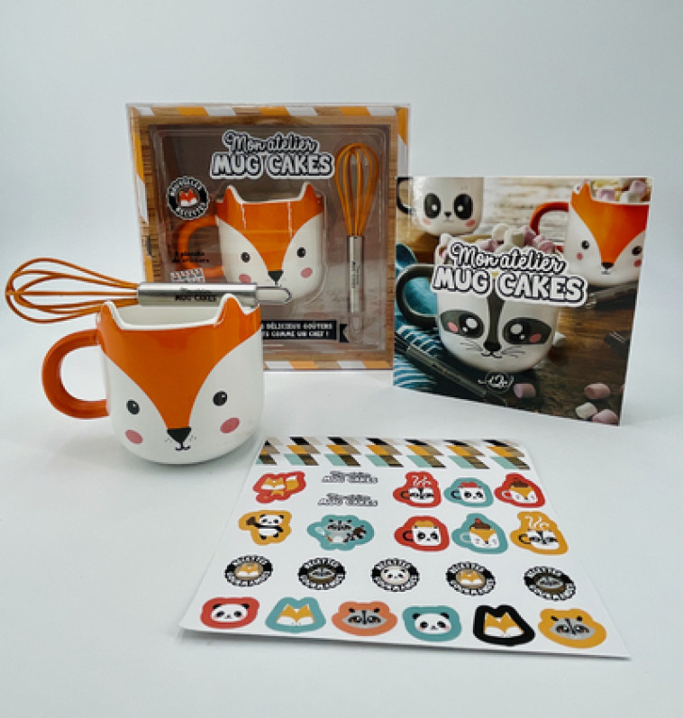 Mon atelier Mug Cake + stickers - Renard - Collectif Collectif - I2C