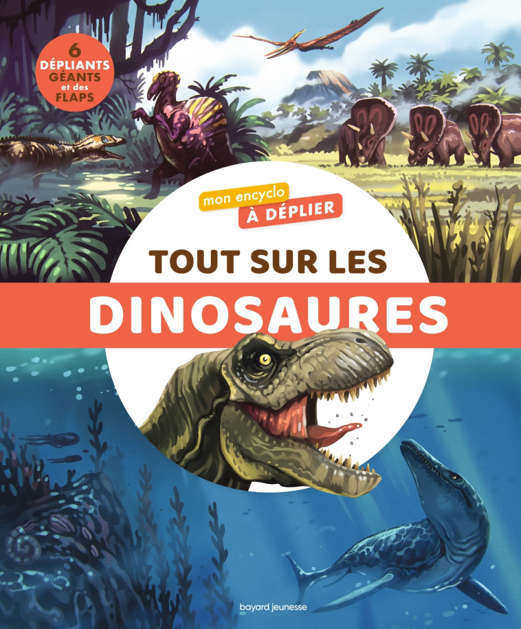 Mon encyclo à déplier: Tout sur les dinosaures - Bertrand Fichou, Mathieu De Muizon, Sébastien Iglésias - BAYARD JEUNESSE