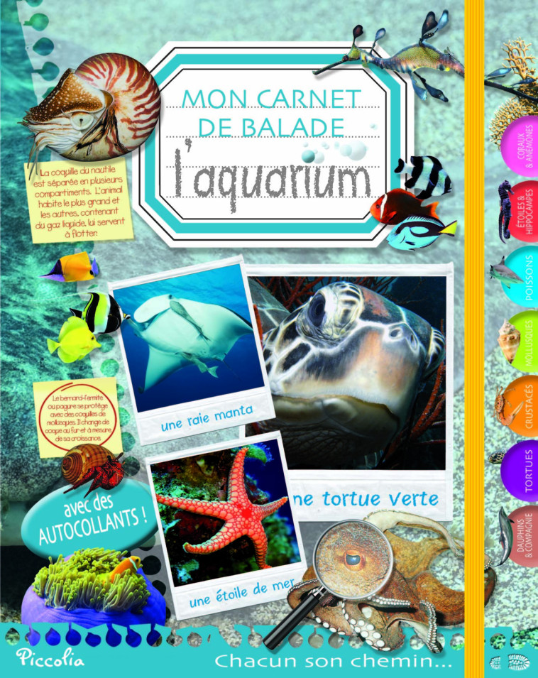 L'aquarium, mon carnet de balade  -  Collectif - PICCOLIA