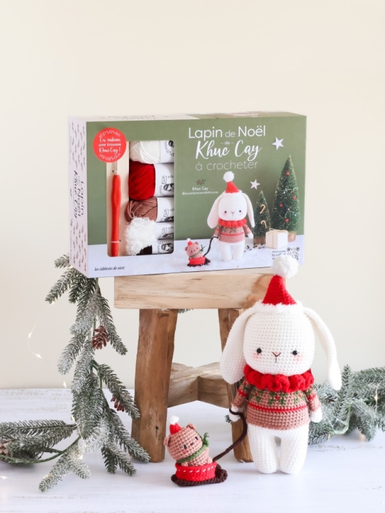 Coffret Lapin de Noël de Khuc Cay à crocheter - Khuc Cay - DE SAXE